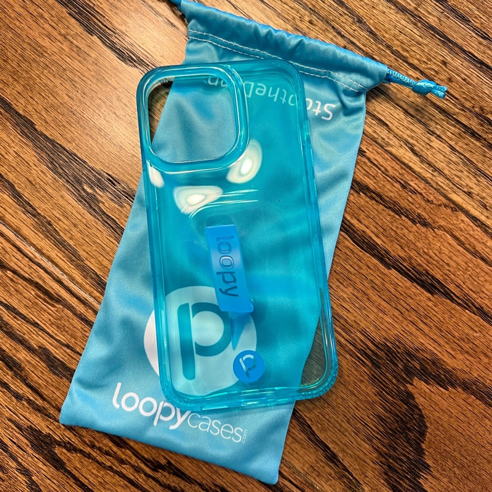 Brand New iPhone 13 Pro Neon Blue Loopy Case